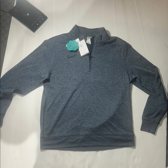 Nike Men's Blue coaches Quarter-Zip Sweater - Picture 1 of 5